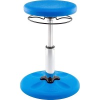 Kore Kids Adjustable Height Standard Wobble Chair - Flexible Seating Stool For Classroom, Elementary School, Add/Adhd - Assembled In The Usa, Blue (14In-19In)