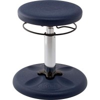 Kore Kids Adjustable Height Standard Wobble Chair - Flexible Seating Stool For Classroom, Elementary School, Add/Adhd - Assembled In The Usa, Dark Blue (14In-19In)