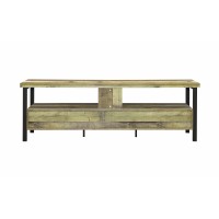 Rustic Weathered Pine 71 TV Console