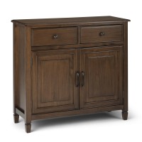 Connaught Solid Wood 40 Inch Wide Traditional Entryway Storage Cabinet In Rustic Natural Aged Brown