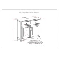 Connaught Solid Wood 40 Inch Wide Traditional Entryway Storage Cabinet In Rustic Natural Aged Brown