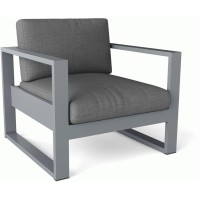 Anderson Teak Ds-1001 Lucca Modern Deep Seating Armchair, Grey
