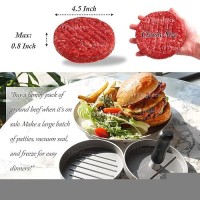 Meykers Burger Press 100 Patty Papers Set | Non-Stick Hamburger Mold With Free Wax Patty Paper Sheets | Meat Beef Cheese Veggie Burger Maker For Grill Griddle Bbq Barbecue | Bpa Free