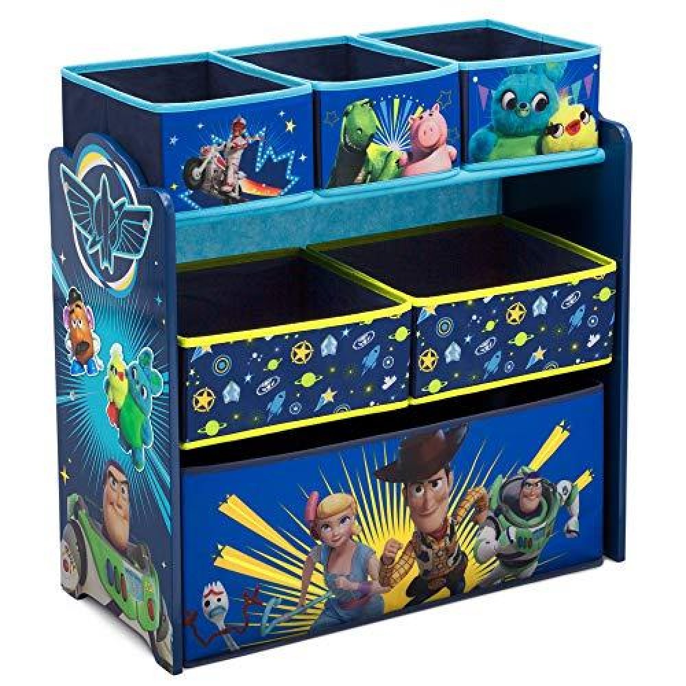 Disney/Pixar Toy Story 4 6 Bin Design And Store Toy Organizer By Delta Children