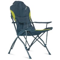 Zempire Stargazer Camping Chair With Cup Holder, Arm Rest, Powder Coated 16 Inch Steel Tube And Padded 600D Polyester
