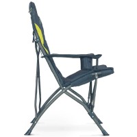 Zempire Stargazer Camping Chair With Cup Holder, Arm Rest, Powder Coated 16 Inch Steel Tube And Padded 600D Polyester