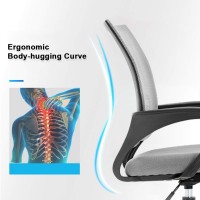 Office Chair Desk Chair Computer Chair Ergonomic Executive Swivel Rolling Chair Desk Task Chair With Lumbar Support For Women&Men, Grey