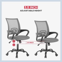 Office Chair Desk Chair Computer Chair Ergonomic Executive Swivel Rolling Chair Desk Task Chair With Lumbar Support For Women&Men, Grey