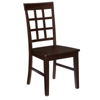 Window Pane Dining Chair Set of 2