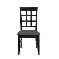 Window Pane Dining Chair Set of 2