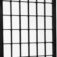 Legacy Decor 4 Panels Japanese Style Room Screen Divider Black