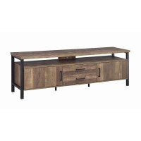 Ruston 71 Tv Console Rustic Oak Finish