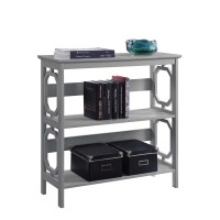 Convenience Concepts Omega 3 Tier Bookcase Gray