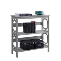 Convenience Concepts Omega 3 Tier Bookcase Gray