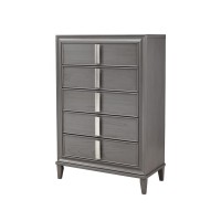 Lorraine 5 Drawer Chest Dark Grey