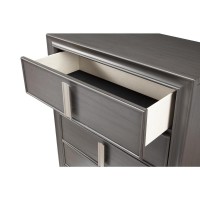 Lorraine 5 Drawer Chest Dark Grey