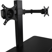 Anthrodesk Electric Sit Stand Desk Converter (Dual Monitor Black)