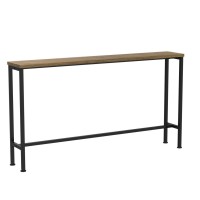 Haotian Fsb19-N, Console Table Hall Table Side Table End Table Living Room Sofa Table, W47.2 X D7.9 X H25.6In