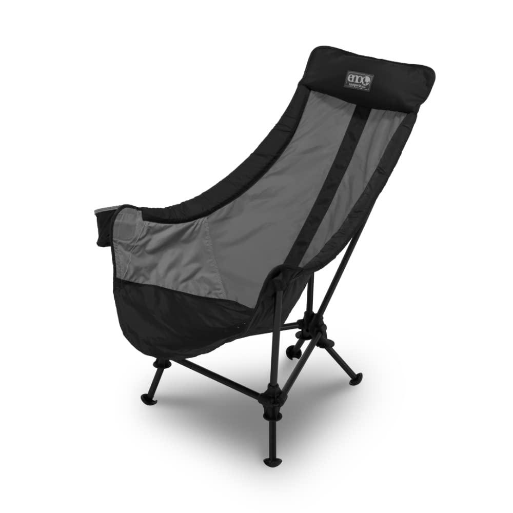 Eno Lounger Dl Chair - Portable Outdoor Hiking, Backpacking, Beach, Camping, And Festival Chair - Black/Charcoal