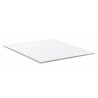 24 6mm Square Glass Top Clear