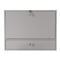 Wall Mount Laptop Desk Universal Style Gray