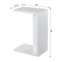 Convenience Concepts Northfield Admiral C End Table White