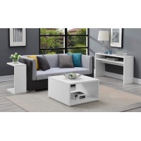 Convenience Concepts Northfield Admiral Square Coffee Table White