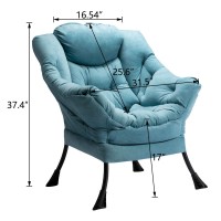 Hollyhome Fabric Large Lazy Chair Accent Reading Chair Cozy Lounge Chair With Armrest Leisure Sofa Chair For Living Room Bed