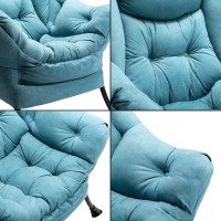 Hollyhome Fabric Large Lazy Chair Accent Reading Chair Cozy Lounge Chair With Armrest Leisure Sofa Chair For Living Room Bed