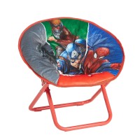 Avengers Toddler 19? Folding Saucer Chair With Cushion, Metal, Ages 3+