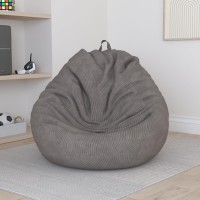 Nobildonna 3 Ft Bean Bag Chair Cover No Filler For Adults And Kids 300L Extra Large Stuffed Animal Storage Bean Bag Washable