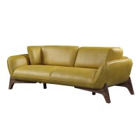 Acme Pesach Sofa In Mustard Leather