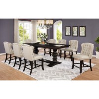 Classic 9pc Dining Set with Extendable Counter Height Dining Table