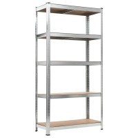 vidaXL Storage Shelves 2 pcs 354x157x709 MDF