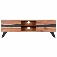 vidaXL TV Cabinet 551x118x177 Solid Acacia Wood 247974