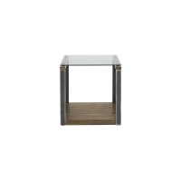 Glass Top End Table