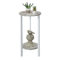 Convenience Concepts Graystone 31 Plant Stand Faux Birch White