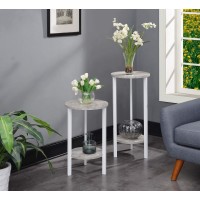 Convenience Concepts Graystone 31 Plant Stand Faux Birch White