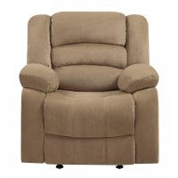 Homeroots 40 Contemporary Beige Fabric Chair