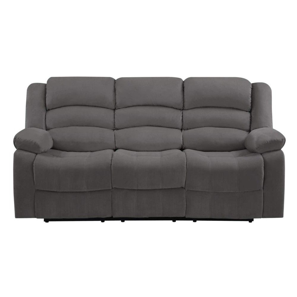 Homeroots Gray 40 Contemporary Grey Fabric Sofa