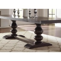 Phelps Traditional Antique Noir Dining Table