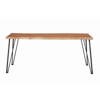 Industrial Natural Acacia Dining Table