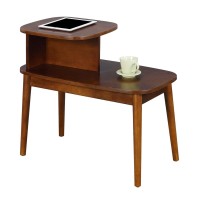 Convenience Concepts Maxwell Mid Century End Table Espresso