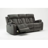 Homeroots Gray 40 Modern Grey Fabric Sofa