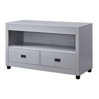 Acme Eleanor 2-Drawer Wooden Sofa Table With Compartment In Dove Gray