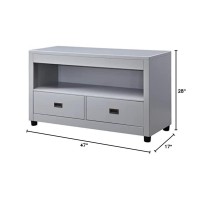 Acme Eleanor 2-Drawer Wooden Sofa Table With Compartment In Dove Gray