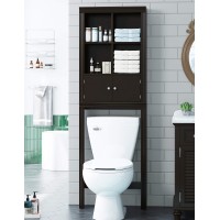 Spirich Over The Toilet Cabinet For Bathroom Storage, Over Toilet Storage Shelf, Bathroom Space-Saving Organizer, Espresso