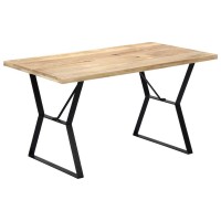 vidaXL Dining Table 551x314x299 Solid Mango Wood 247947