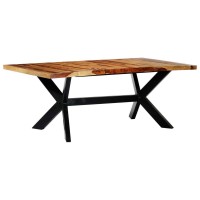 vidaXL Dining Table 787x394x295 Solid Sheesham Wood 247430