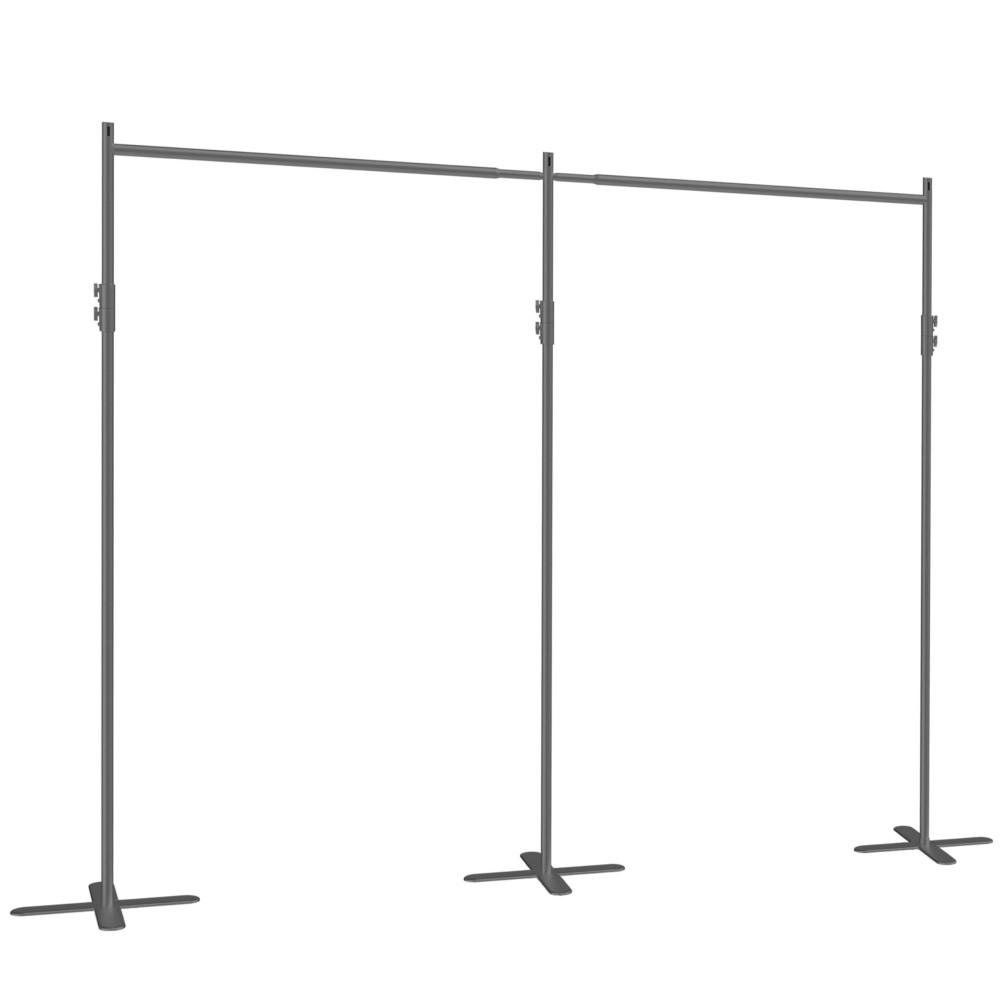 Room/Dividers/Now End2End Divider Stand - Xl - 18Ft To 24Ft Wide, Black | Freestanding Room Divider For Room Separation | Portable Curtain Stand | Room Divider Kit